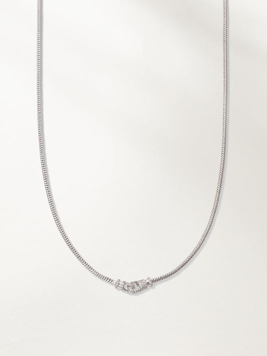 Locked In Snake Chain Necklace | Silver | Product Image | Uncommon James