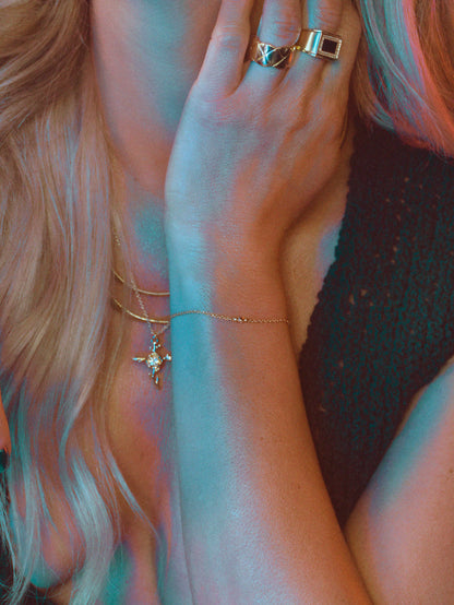 ["Forever Dainty Chain Bracelet ", " Gold ", " KC Image ", " Uncommon James"]
