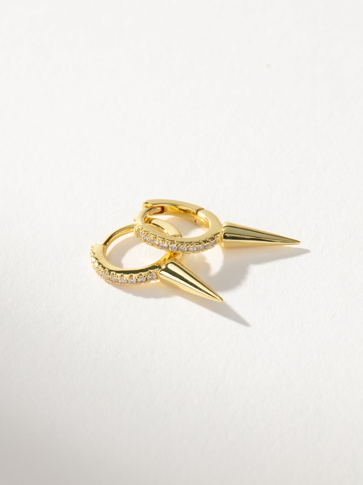 Killer Spike Huggie Earrings | Gold | Product Image | Uncommon James