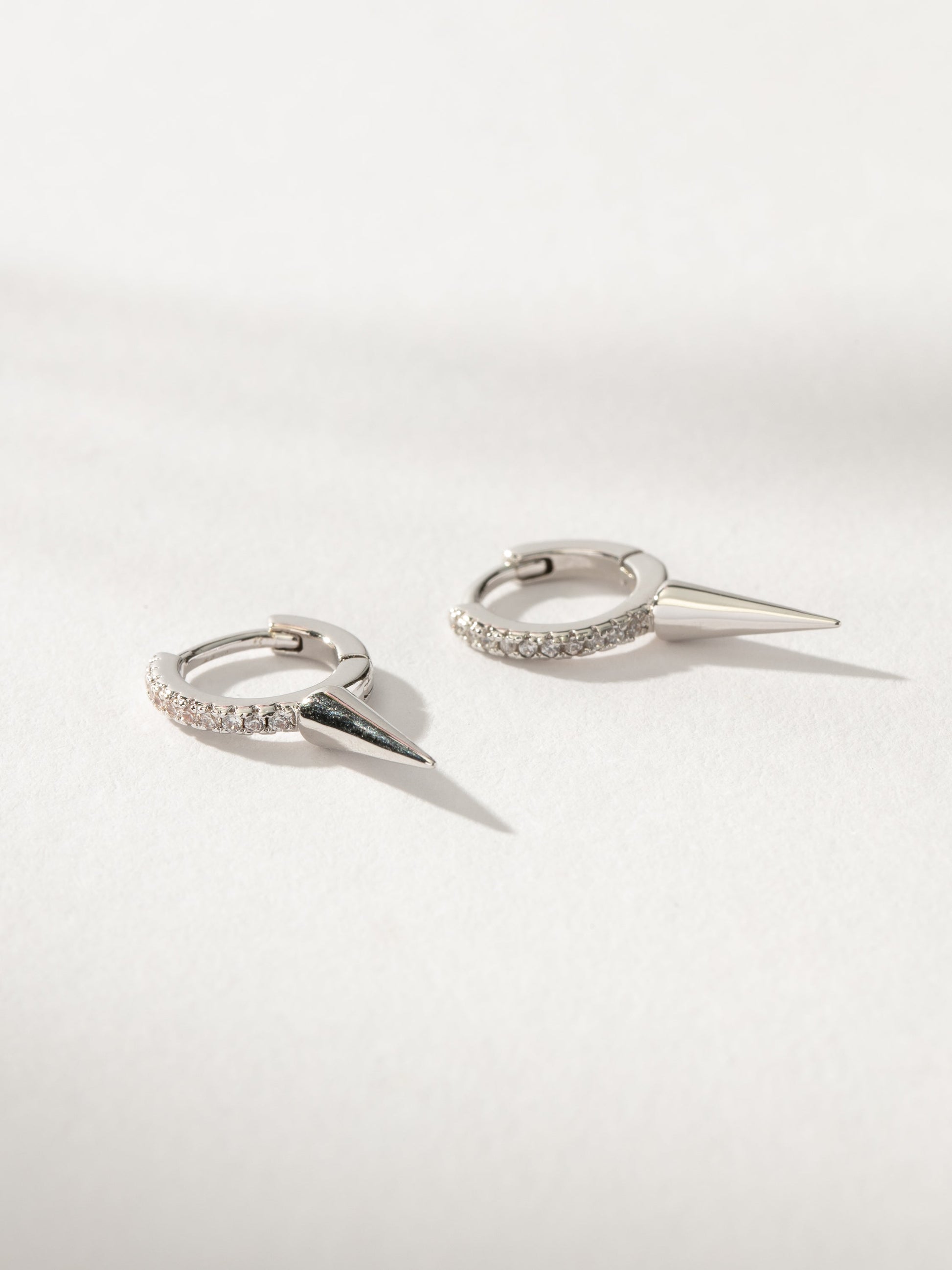 Killer Spike Huggie Earrings | Silver | Product Image | Uncommon James
