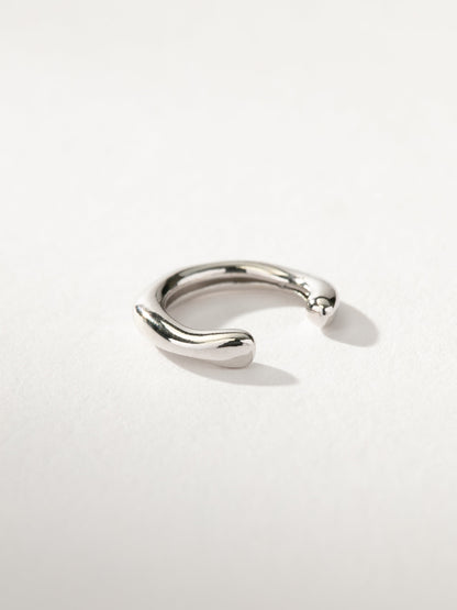 ["Wavy Ear Cuff ", " Silver ", " Product Image ", " Uncommon James"]