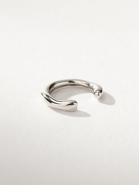 Wavy Ear Cuff | Silver | Product Image | Uncommon James