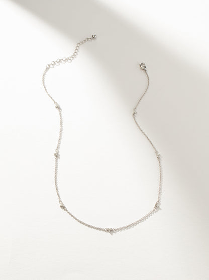 ["In Bloom Dainty Chain Necklace ", " Silver ", " Product Image ", " Uncommon James"]