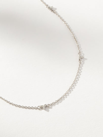 ["In Bloom Dainty Chain Necklace ", " Silver ", " Product Image ", " Uncommon James"]