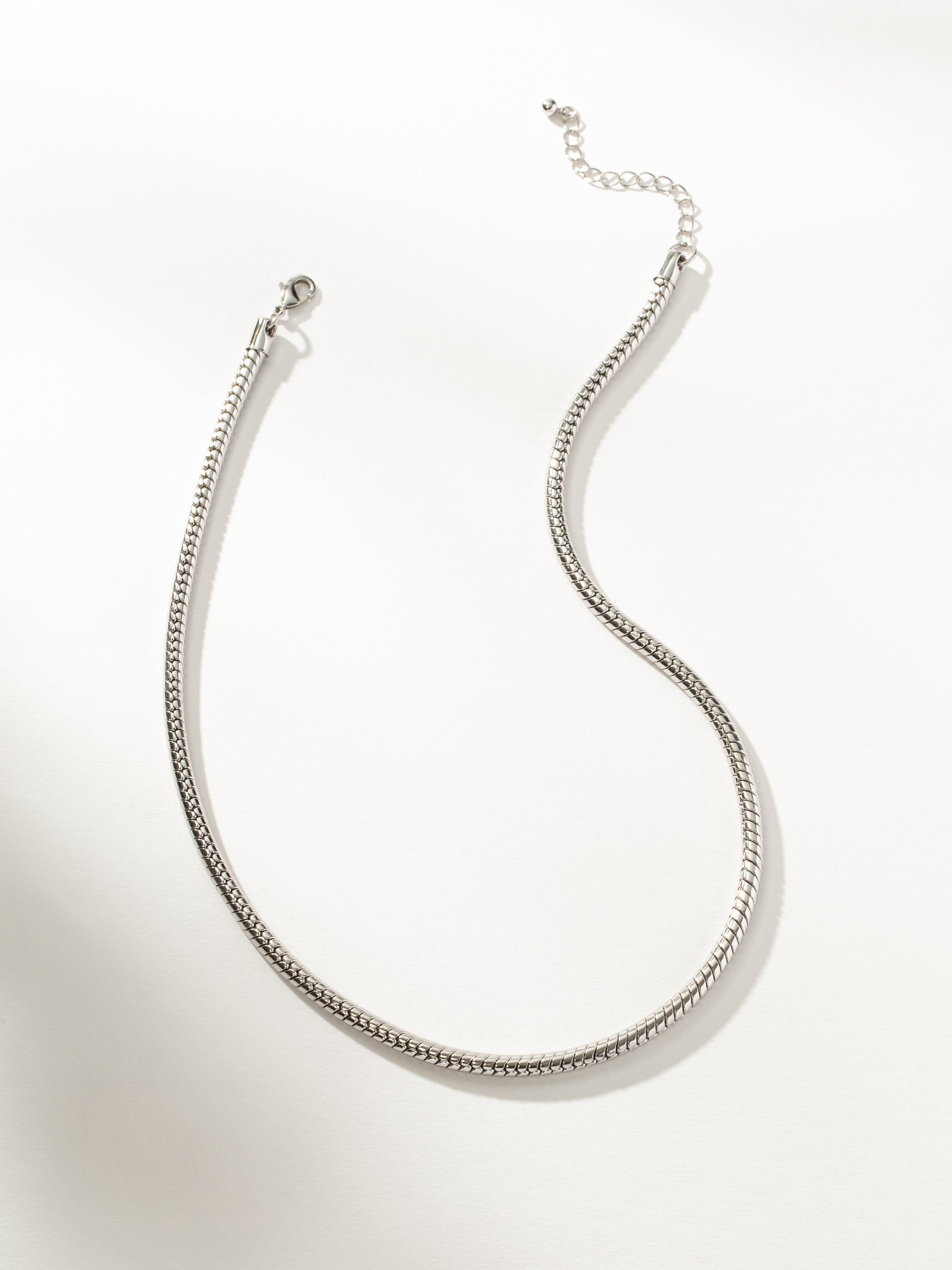 Bold Snake Chain Necklace | Silver | Product Image | Uncommon James