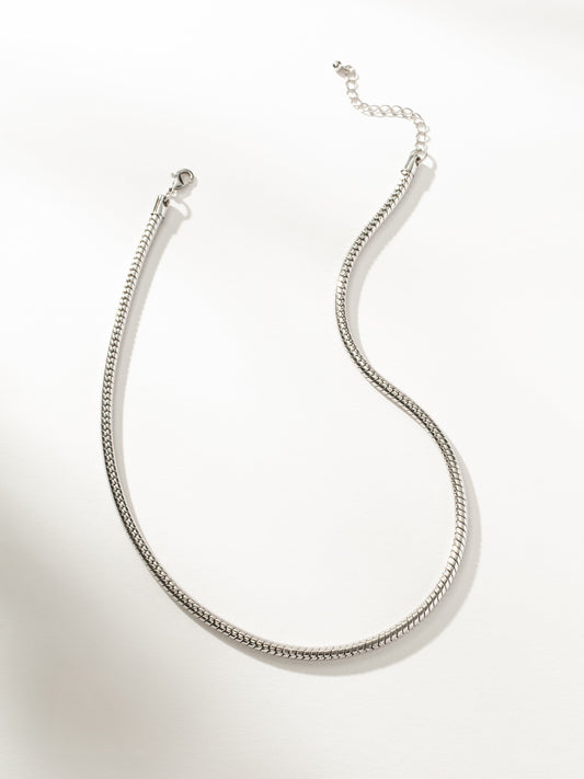 Bold Snake Chain Necklace | Silver | Product Image | Uncommon James