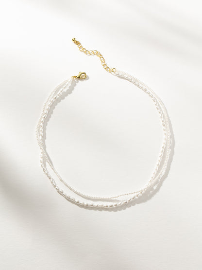 Layered Pearl Necklace | Gold | Product Image | Uncommon James