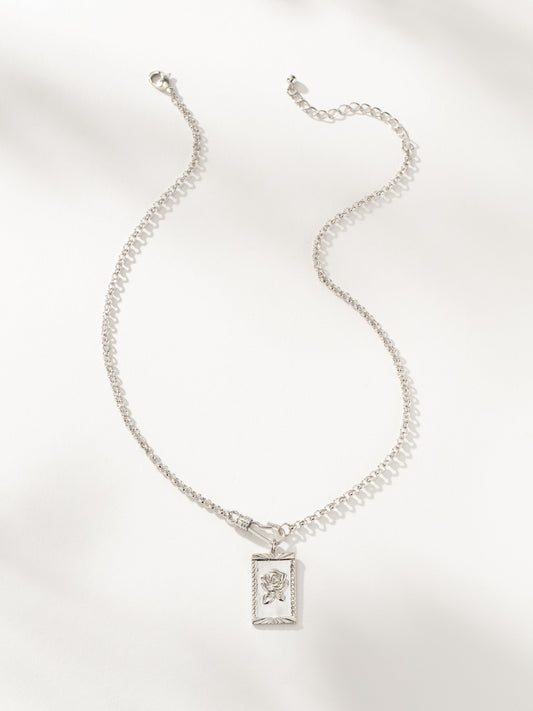 Rosy Pendant Necklace | Silver | Product Image | Uncommon James