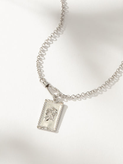 ["Rosy Pendant Necklace ", " Silver ", " Product Detail Image ", " Uncommon James"]