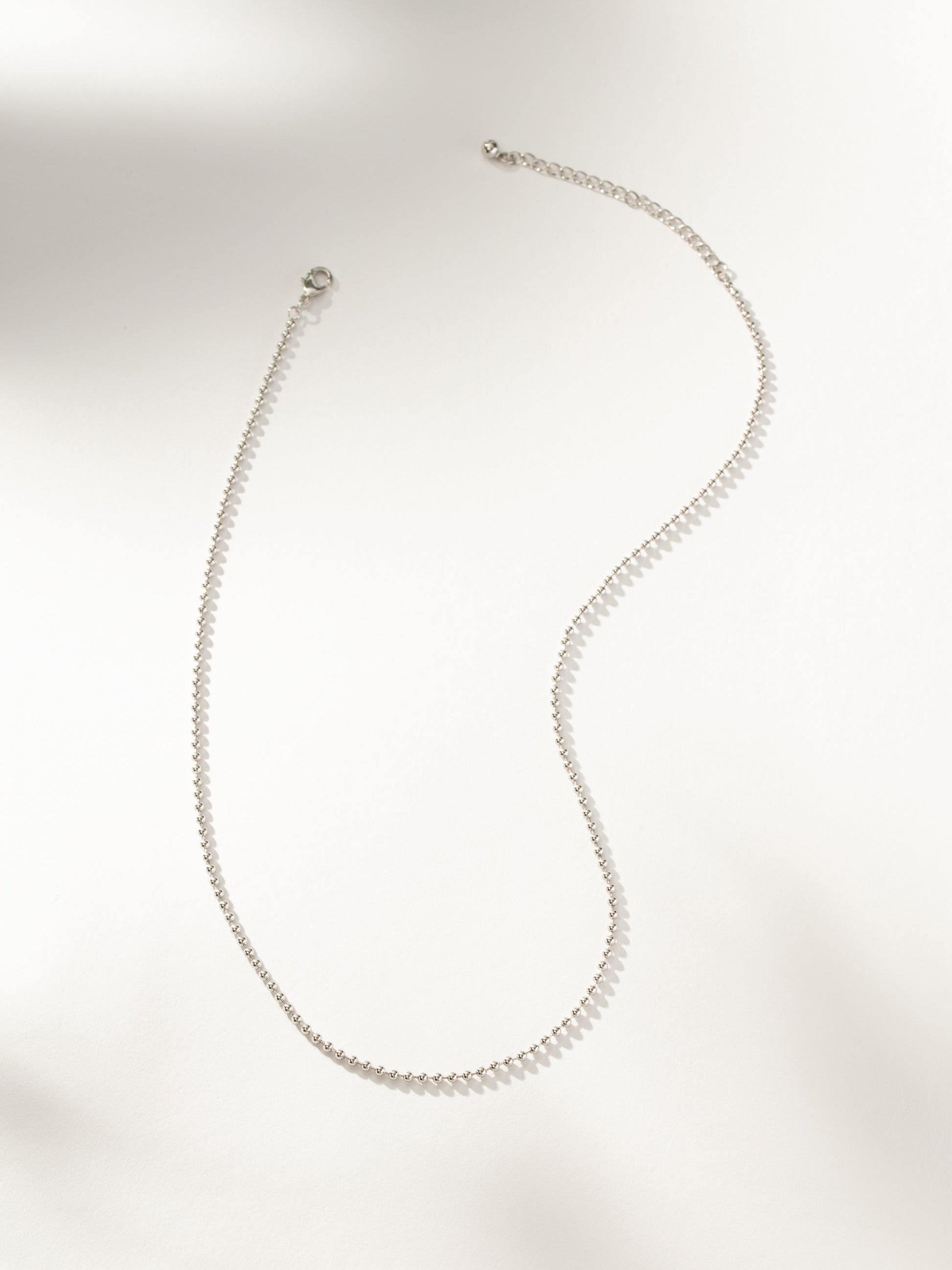 Simple Ball Chain Necklace | Silver | Product Image | Uncommon James