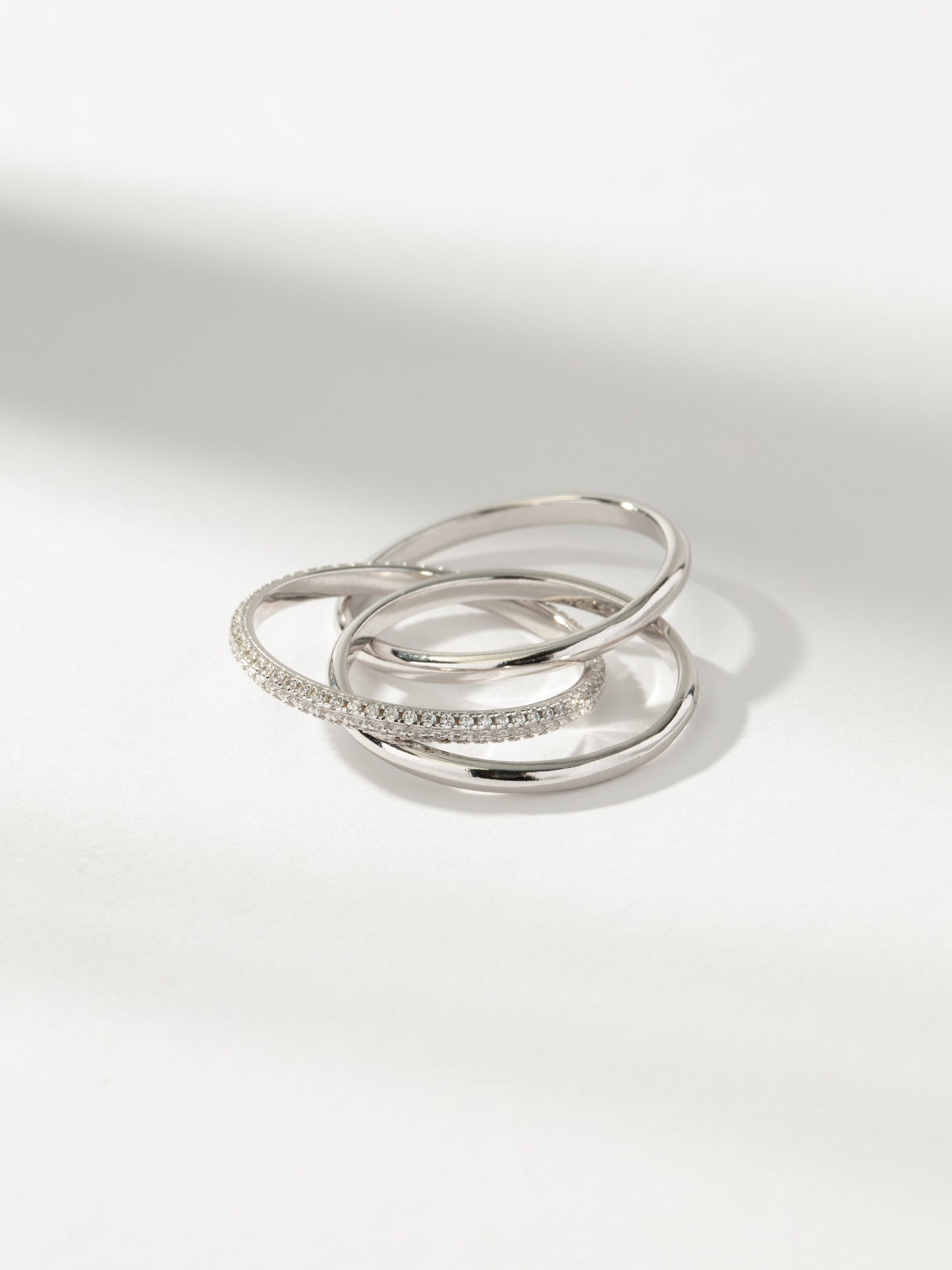 Layered Movement Ring | Sterling Silver | Product Detail Image | Uncommon James