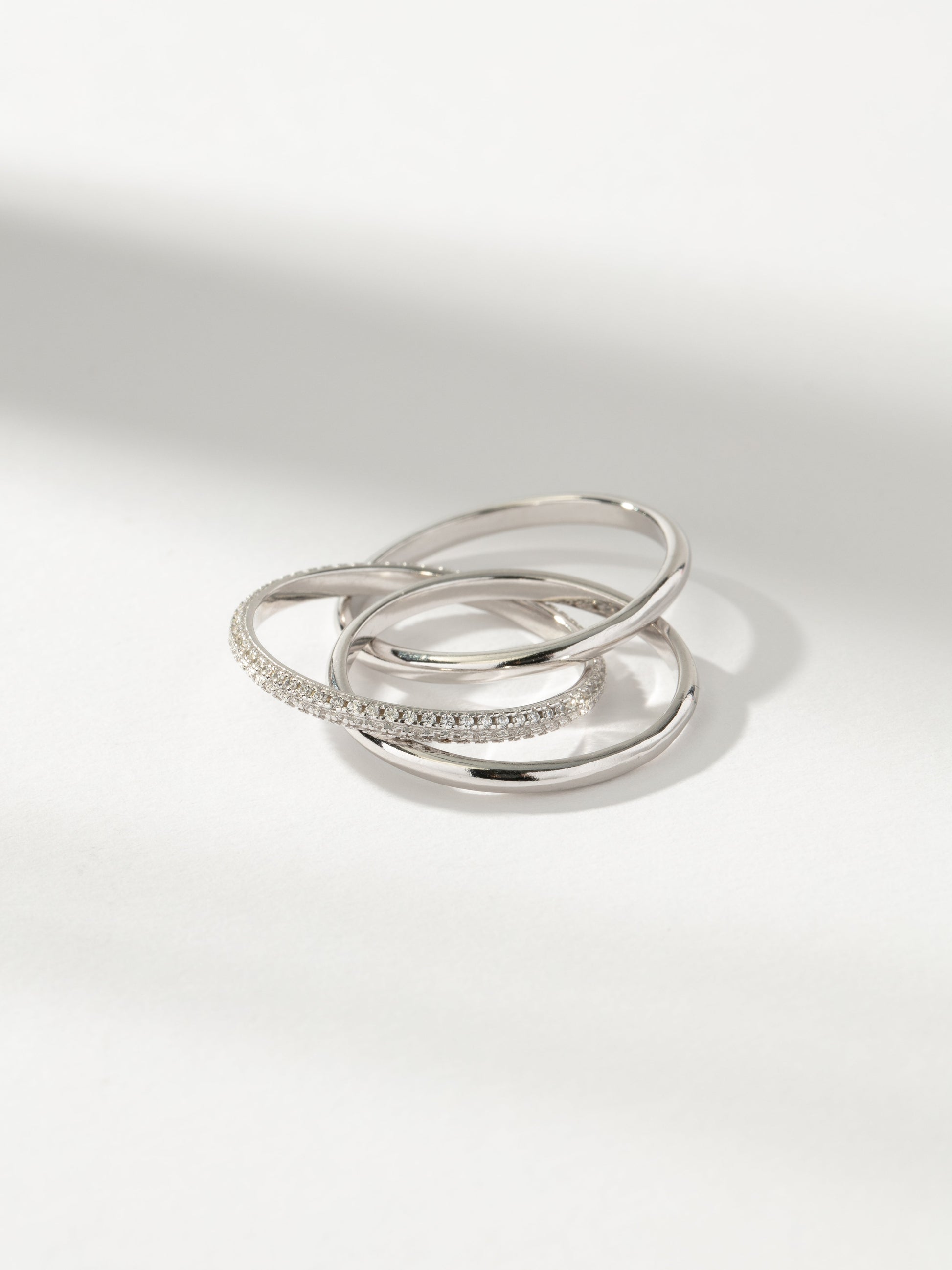 Layered Movement Ring | Sterling Silver | Product Detail Image | Uncommon James