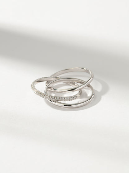 ["Layered Movement Ring ", " Sterling Silver ", " Product Detail Image ", " Uncommon James"]