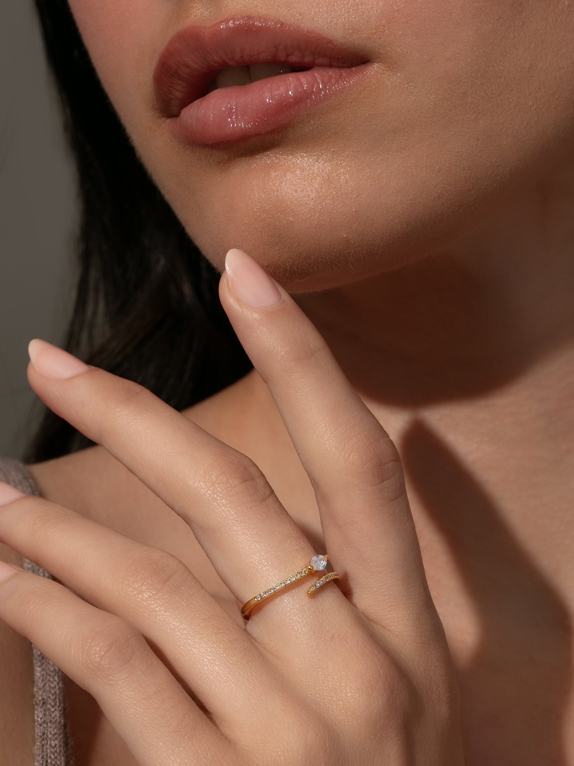 Viper Snake Ring | Gold | Model Image | Uncommon James