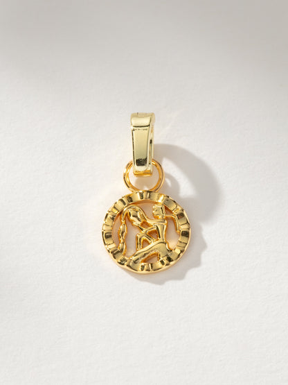 Zodiac Charm | Gold Aquarius | Product Image | Uncommon James