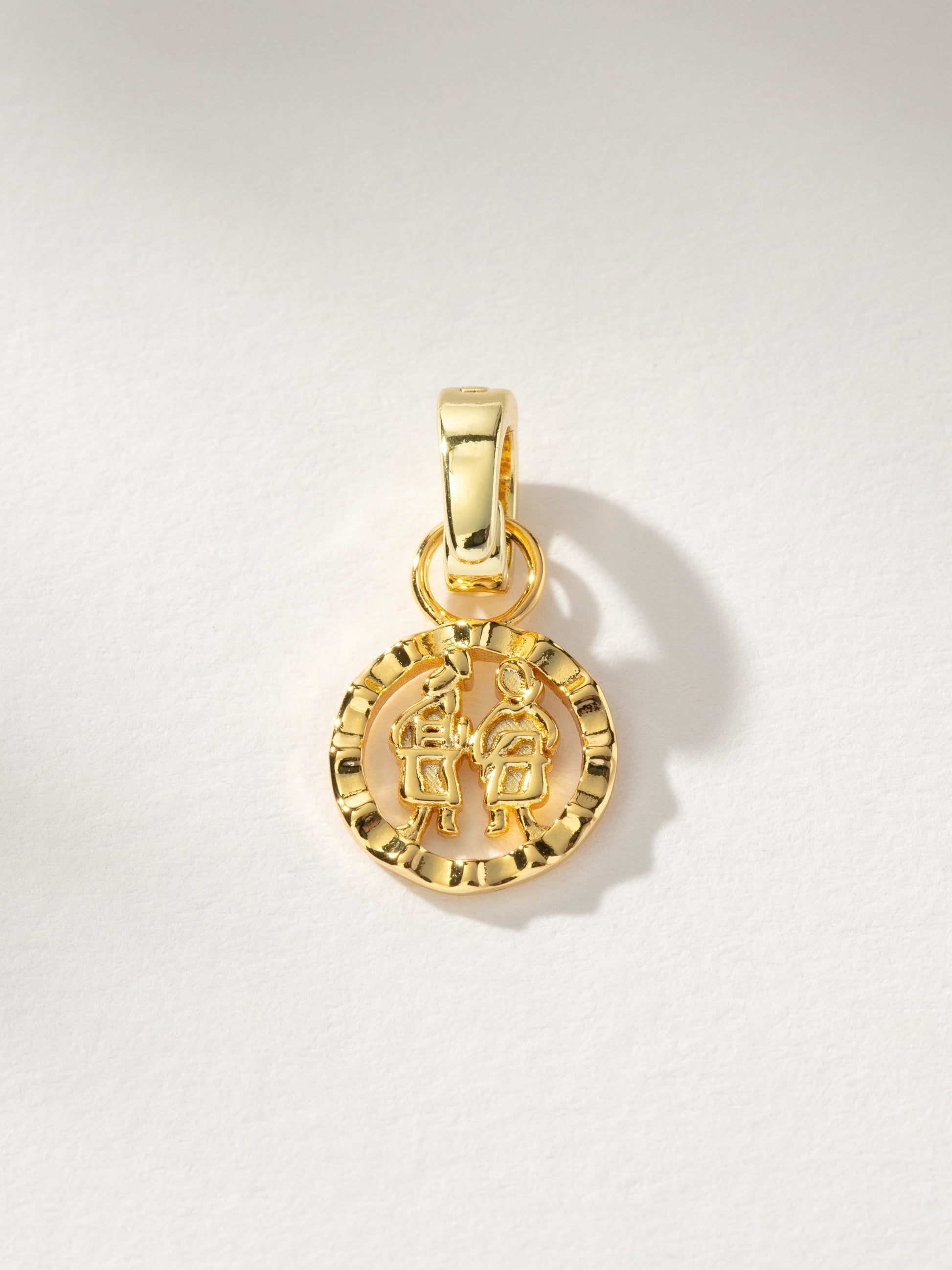 Zodiac Charm | Gold Gemini | Product Image |  Uncommon James