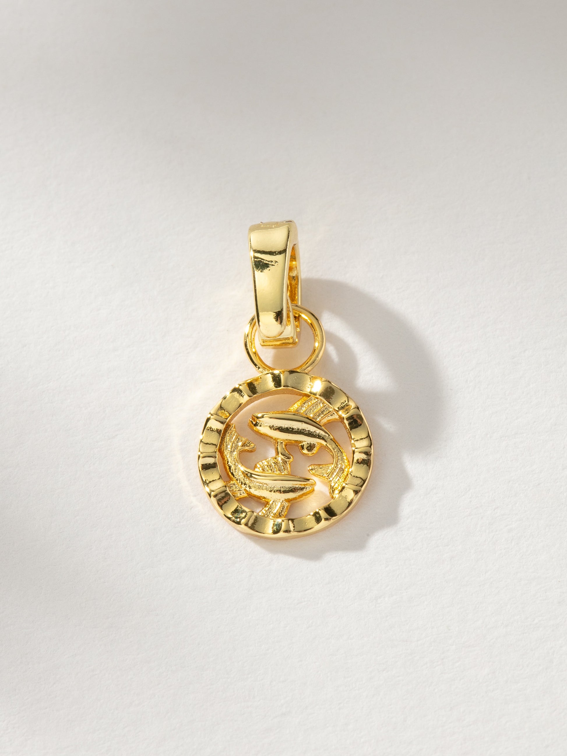 Zodiac Charm | Gold Pisces | Product Image |  Uncommon James