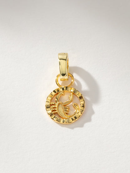 ["Zodiac Charm ", " Gold Scorpio ", " Product Image ", "  Uncommon James"]