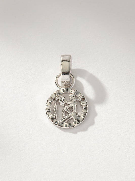 Zodiac Charm | Silver Aquarius | Product Image |  Uncommon James