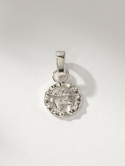 ["Zodiac Charm ", " Silver Sagittarius ", " Product Image ", "  Uncommon James"]