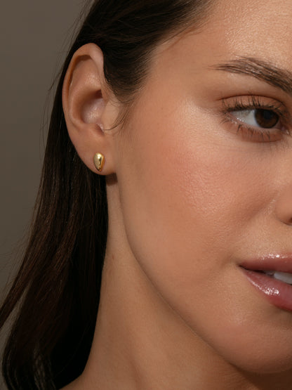 ["Droplet Stud Earrings ", " Gold ", " Model Image ", " Uncommon Jame"]