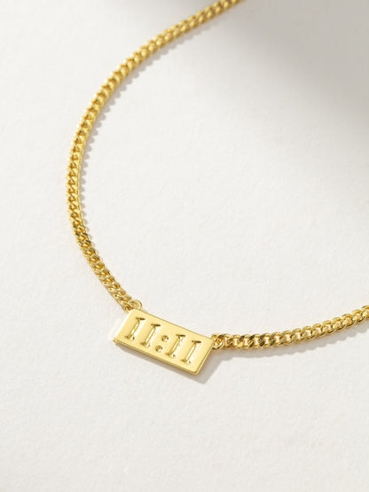 11:11 Pendant Necklace | Gold | Product Image | Uncommon James