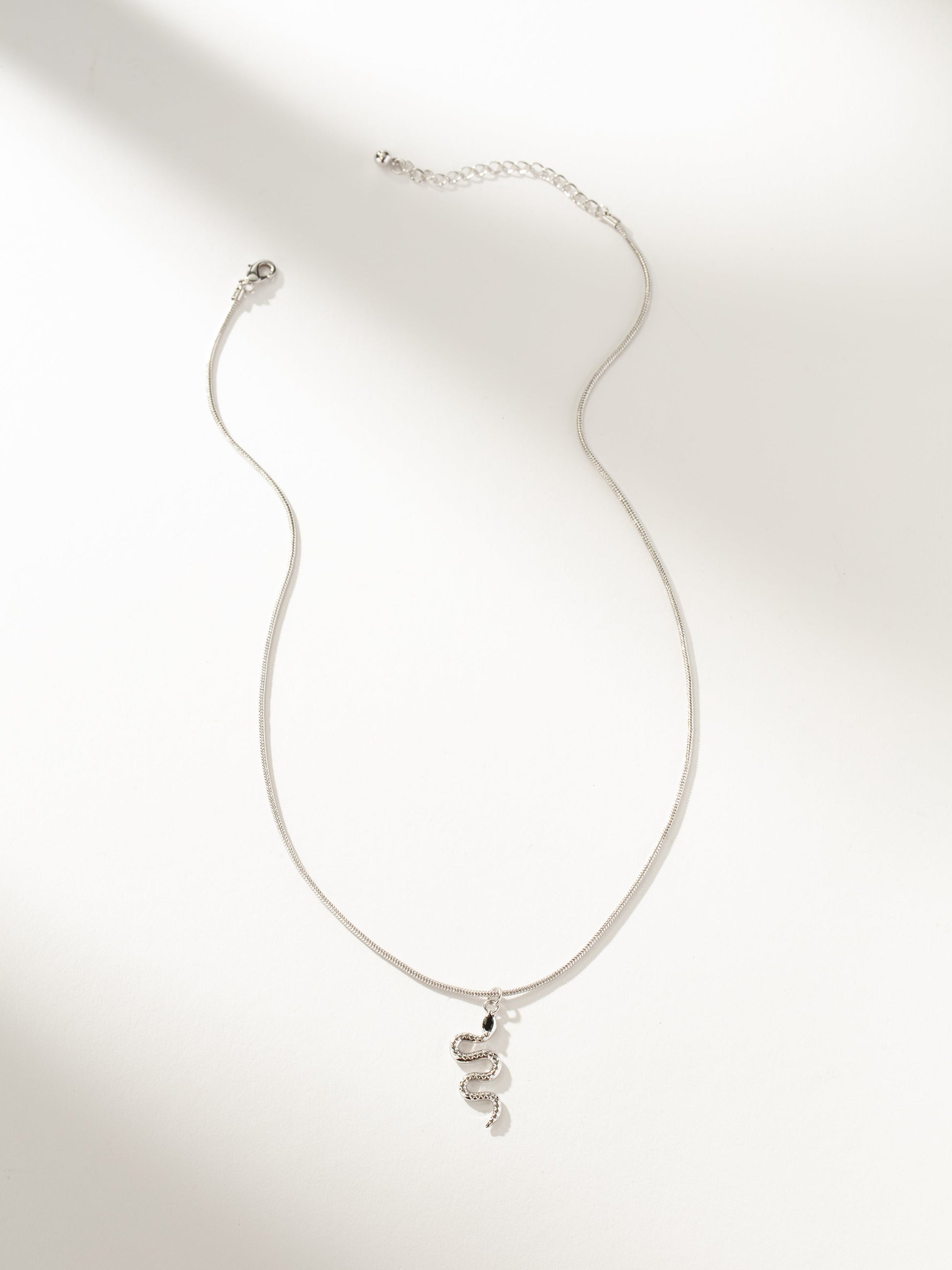 Snake Pendant Necklace | SILVER | Product Image | Uncommon James
