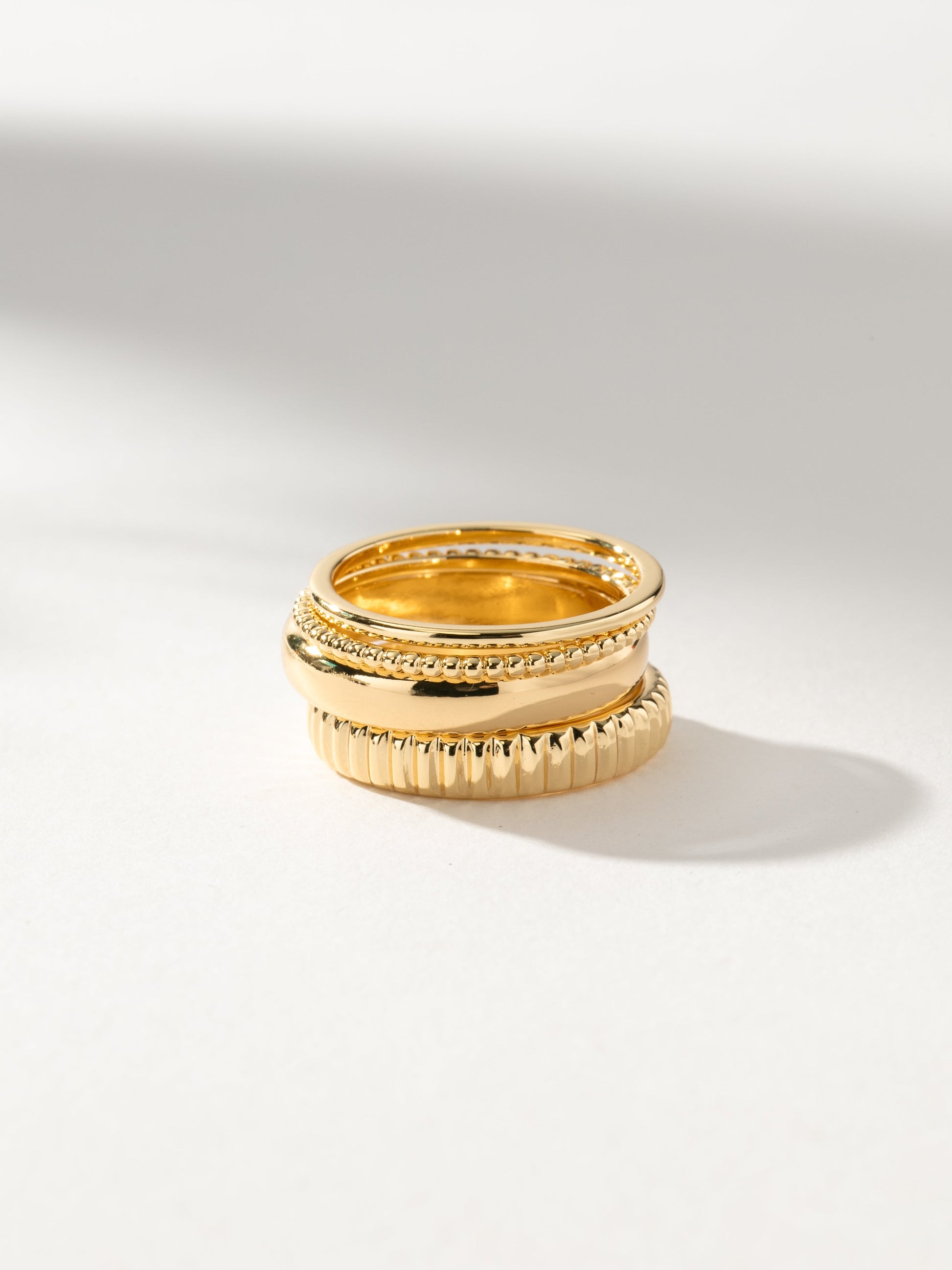 Total Package Ring Stack (Set of 4) | GOLD | Product Image | Uncommon James