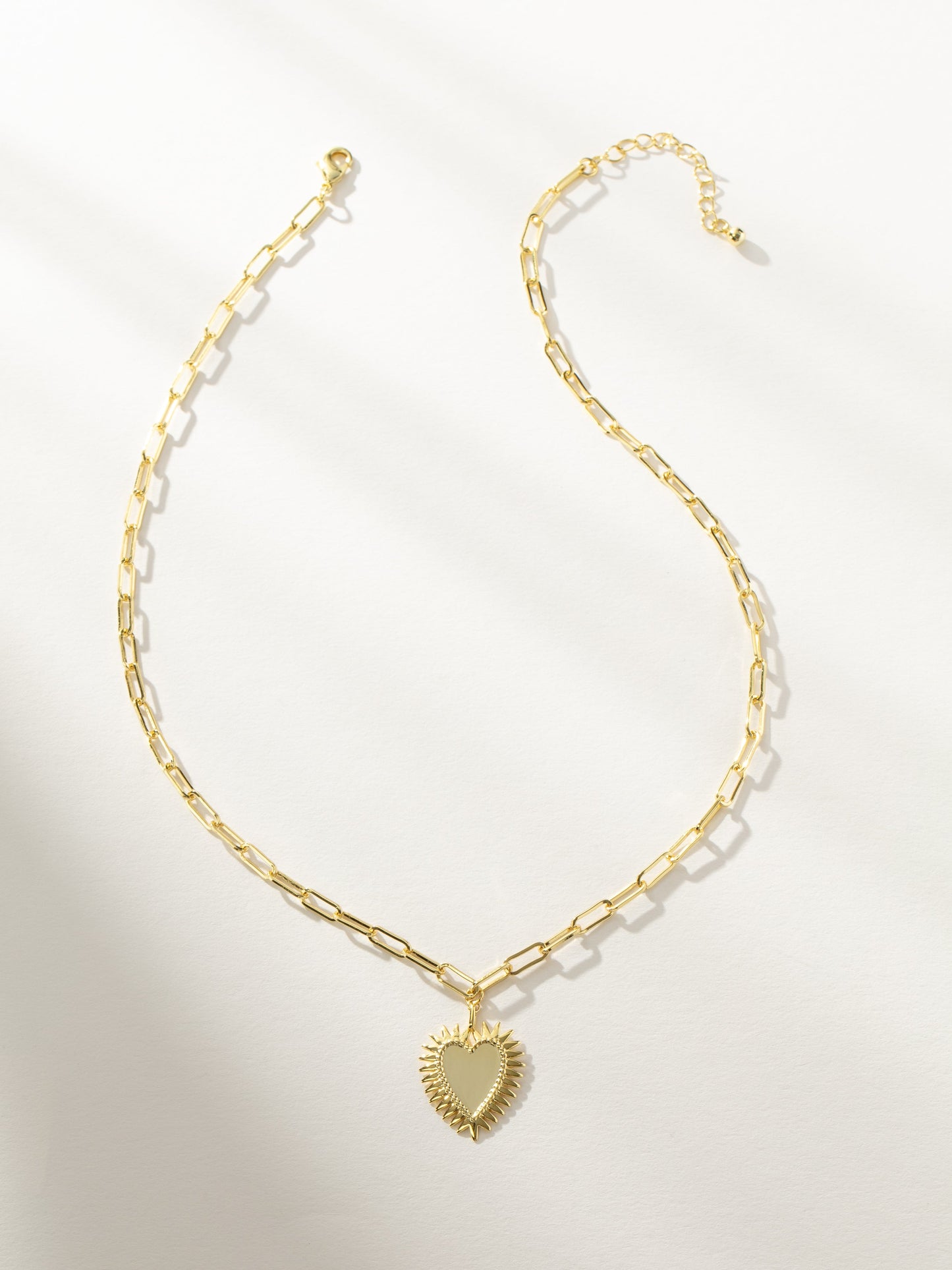 Hopeless Romantic Heart Necklace | Gold | Product Image | Uncommon James