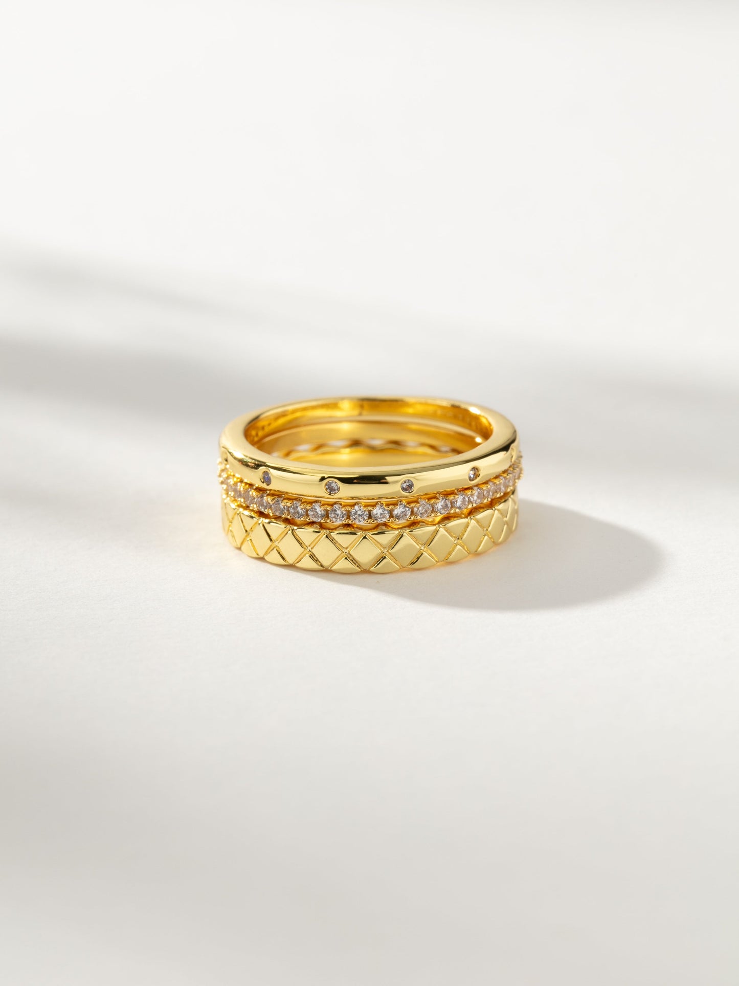 Glamour Girl Ring Stack (Set of 3) | Gold | Product Image 2 | Uncommon James