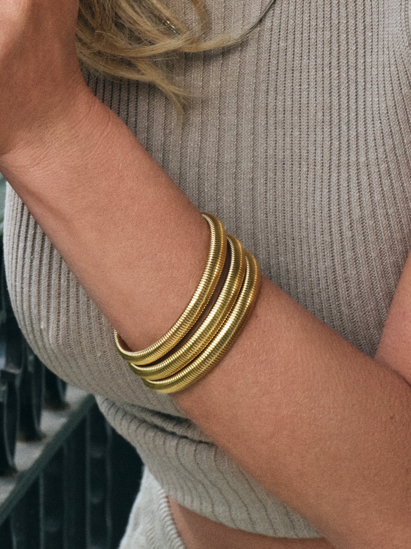 Cleo Bracelet (Set of 3) | Gold | Campaign Image | Uncommon James
