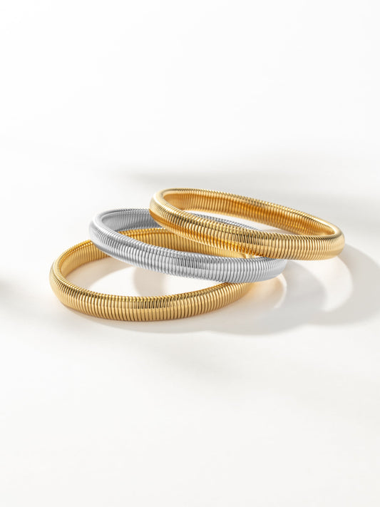 Cleo Bracelet (Set of 3) | Mixed Metal | Product Image | Uncommon James
