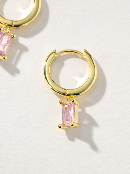 ["Birthstone Huggie Earrings ", " Gold October ", " Product Detail Image ", " Uncommon James"]