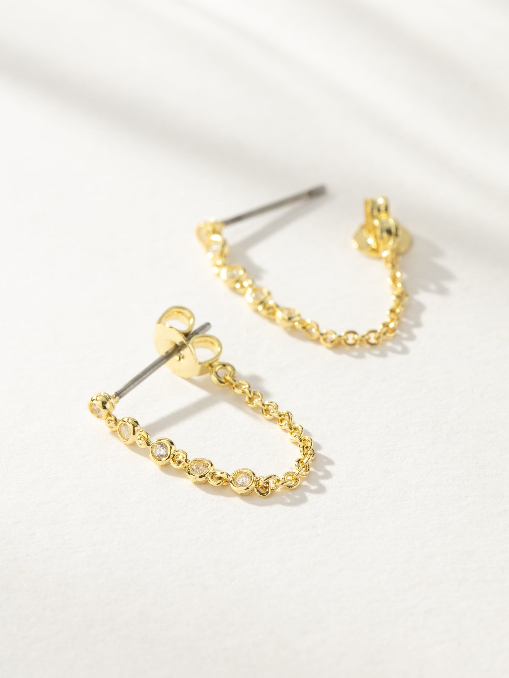 Easy Street Chain Earrings | Gold | Product Image | Uncommon James