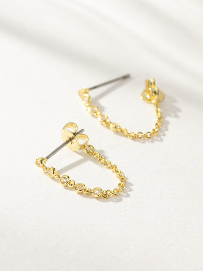 ["Easy Street Chain Earrings ", " Gold ", " Product Image ", " Uncommon James"]