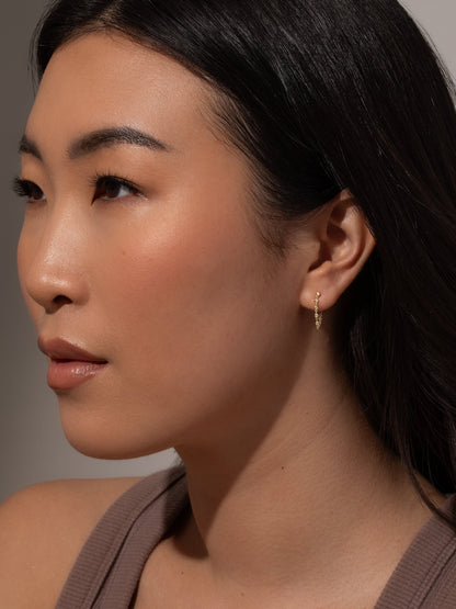 ["Easy Street Chain Earrings ", " Gold ", " Model Image ", " Uncommon James"]