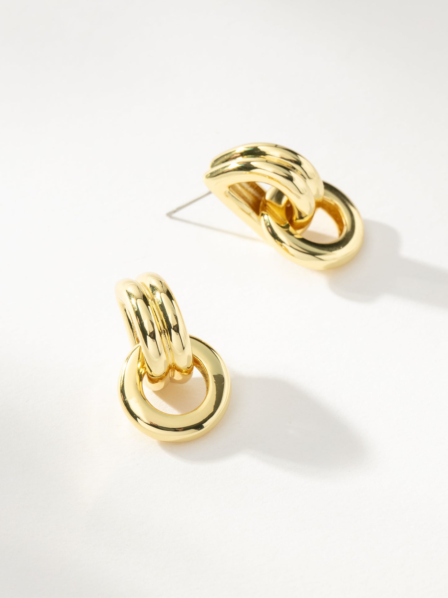 Knotted Hoop Earrings | Gold S | Product Image | Uncommon James