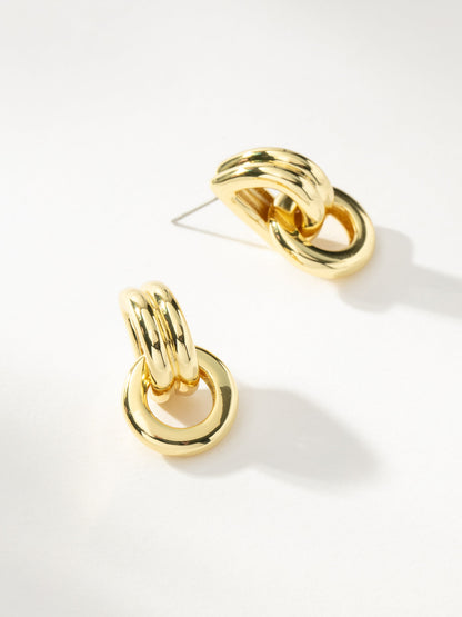 ["Knotted Hoop Earrings ", " Gold S ", " Product Image ", " Uncommon James"]