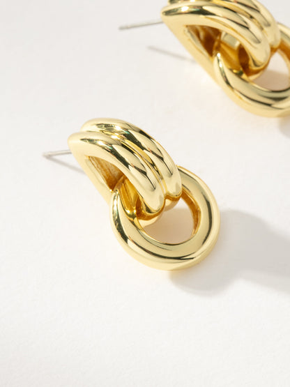 ["Knotted Hoop Earrings ", " Gold S ", " Product Image ", " Uncommon James"]