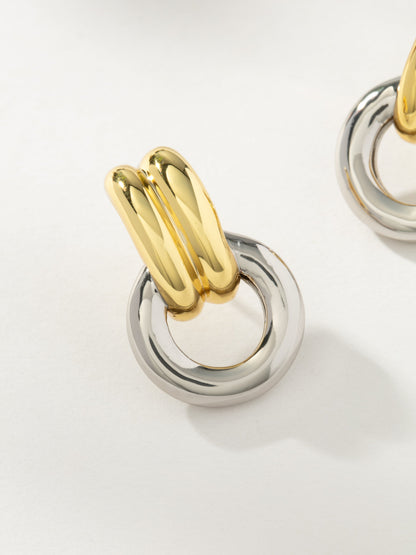 ["Knotted Hoop Earrings ", " Mixed Metal M ", " Product Image ", " Uncommon James"]