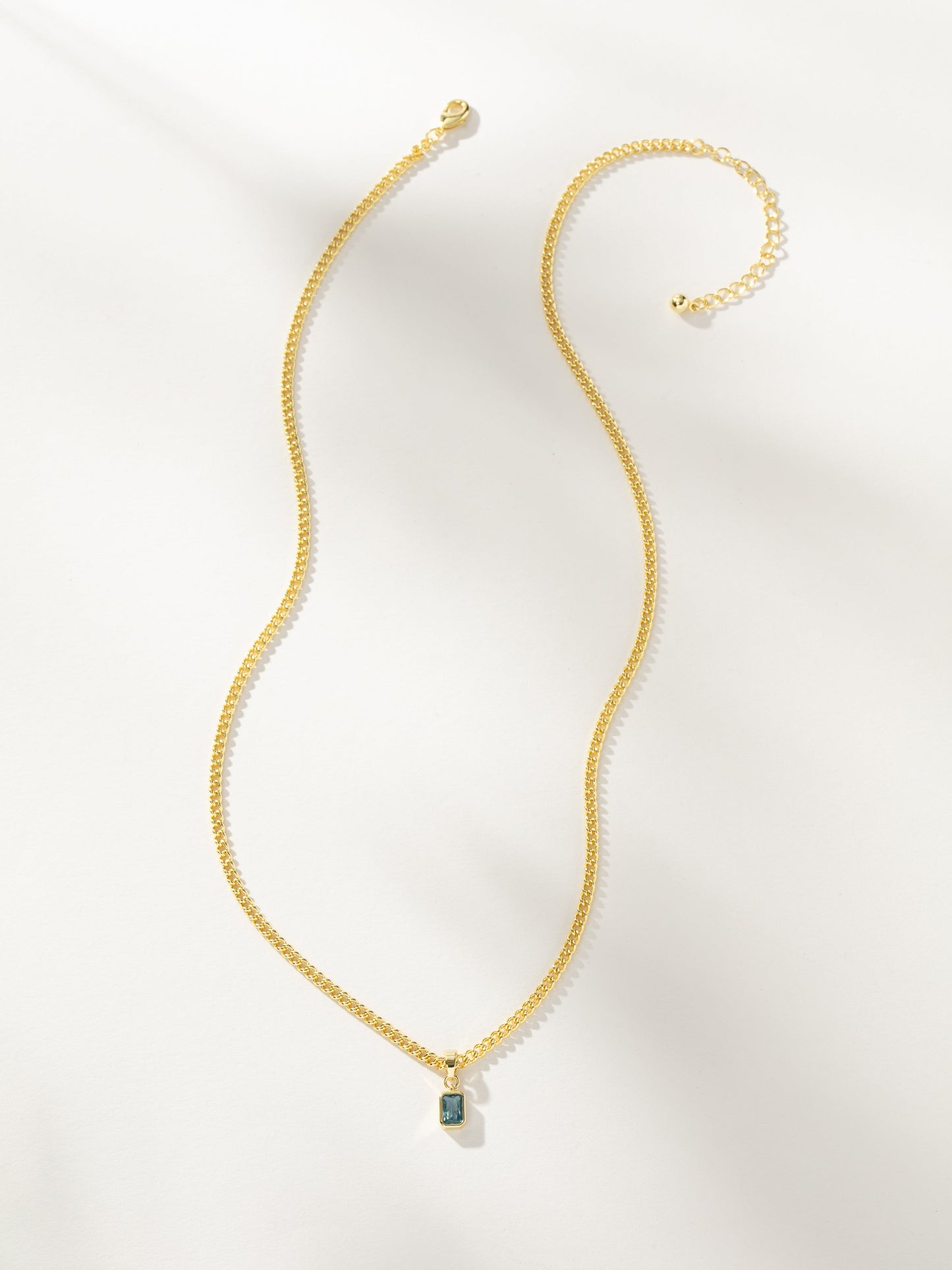 Birthstone Pendant Necklace | Gold December | Product Image | Uncommon James