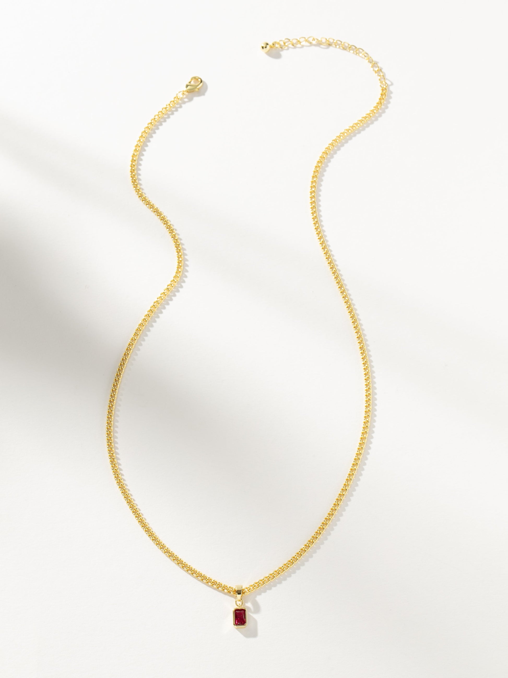 Birthstone Pendant Necklace | Gold January | Product Image | Uncommon James