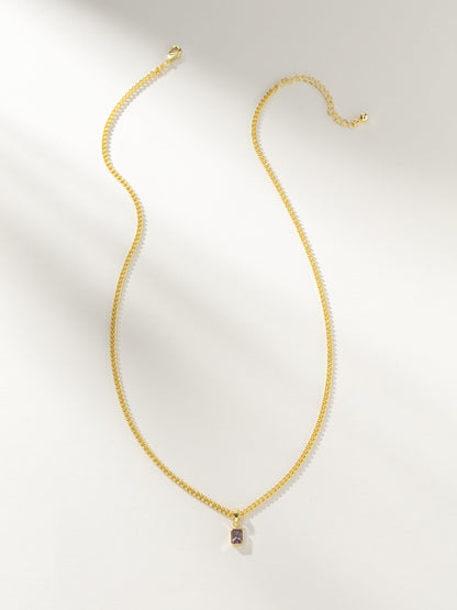 ["Birthstone Pendant Necklace ", " Gold June ", " Product Image ", " Uncommon James"]
