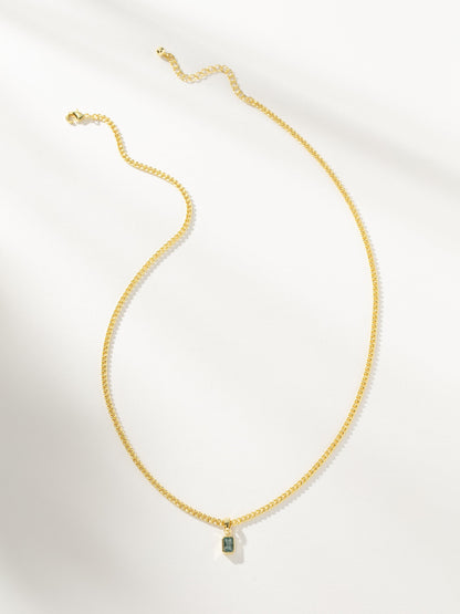 ["Birthstone Pendant Necklace ", " Gold March ", " Product Image ", " Uncommon James"]