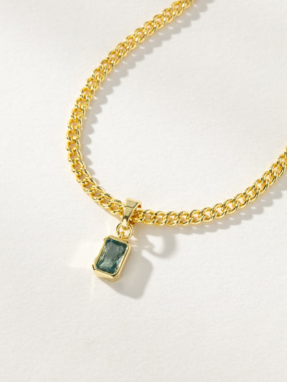 ["Birthstone Pendant Necklace ", " Gold March ", " Product Detail Image ", " Uncommon James"]