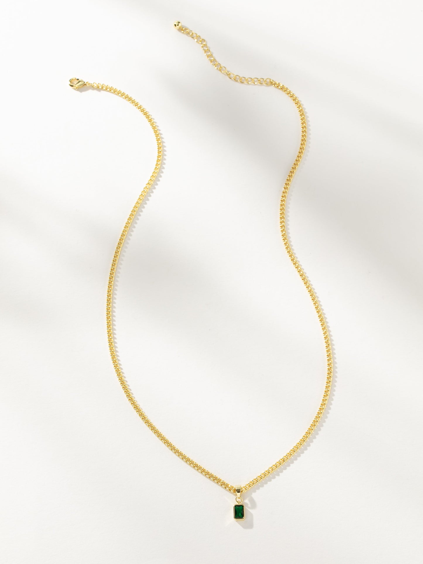 Birthstone Pendant Necklace | Gold May | Product Image | Uncommon James
