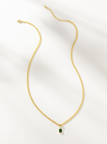 ["Birthstone Pendant Necklace ", " Gold May ", " Product Image ", " Uncommon James"]