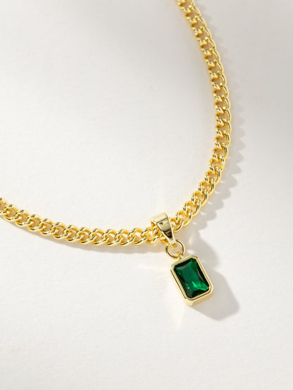 ["Birthstone Pendant Necklace ", " Gold May ", " Product Detail Image ", " Uncommon James"]