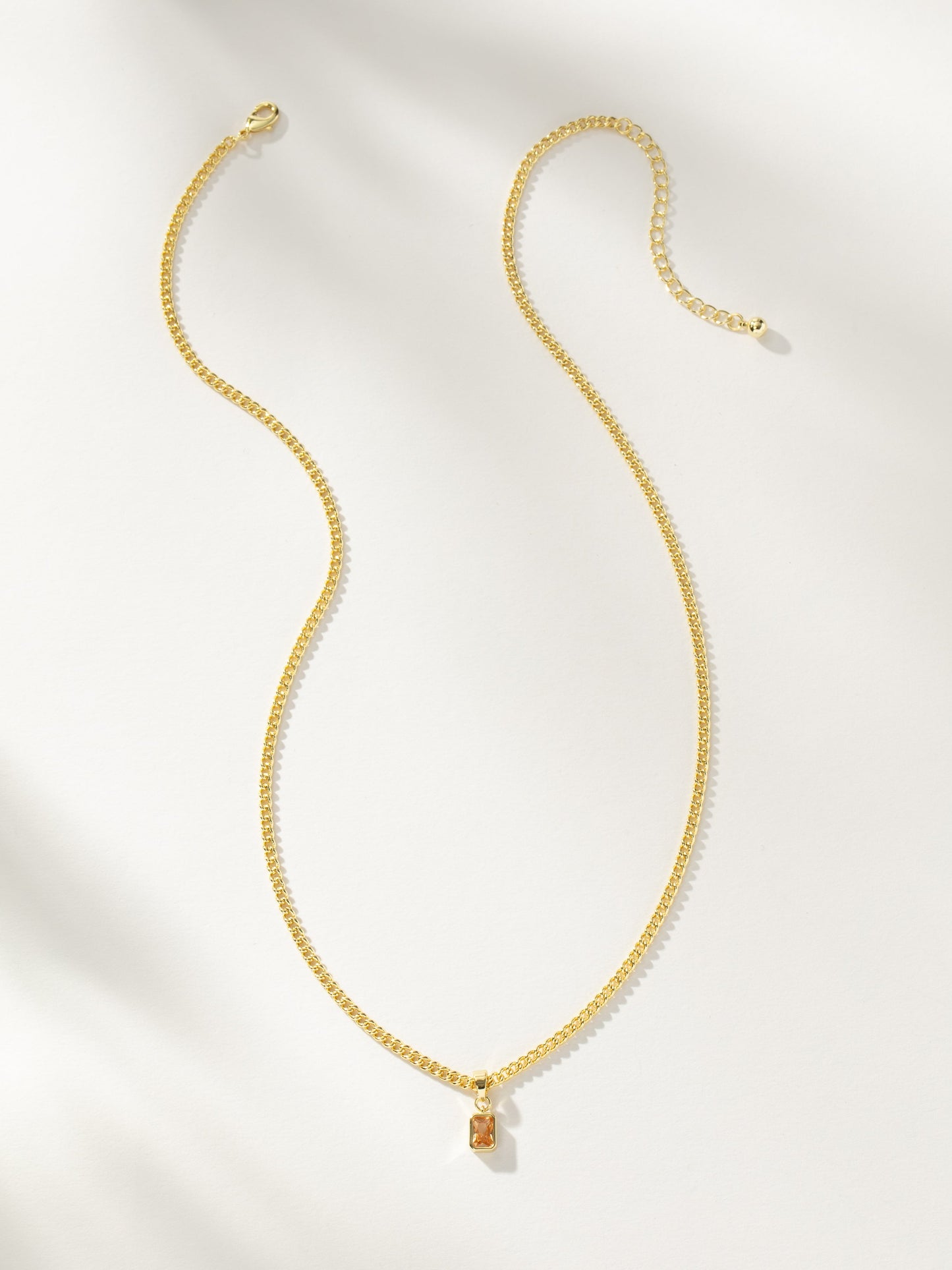 Birthstone Pendant Necklace | Gold November | Product Image | Uncommon James
