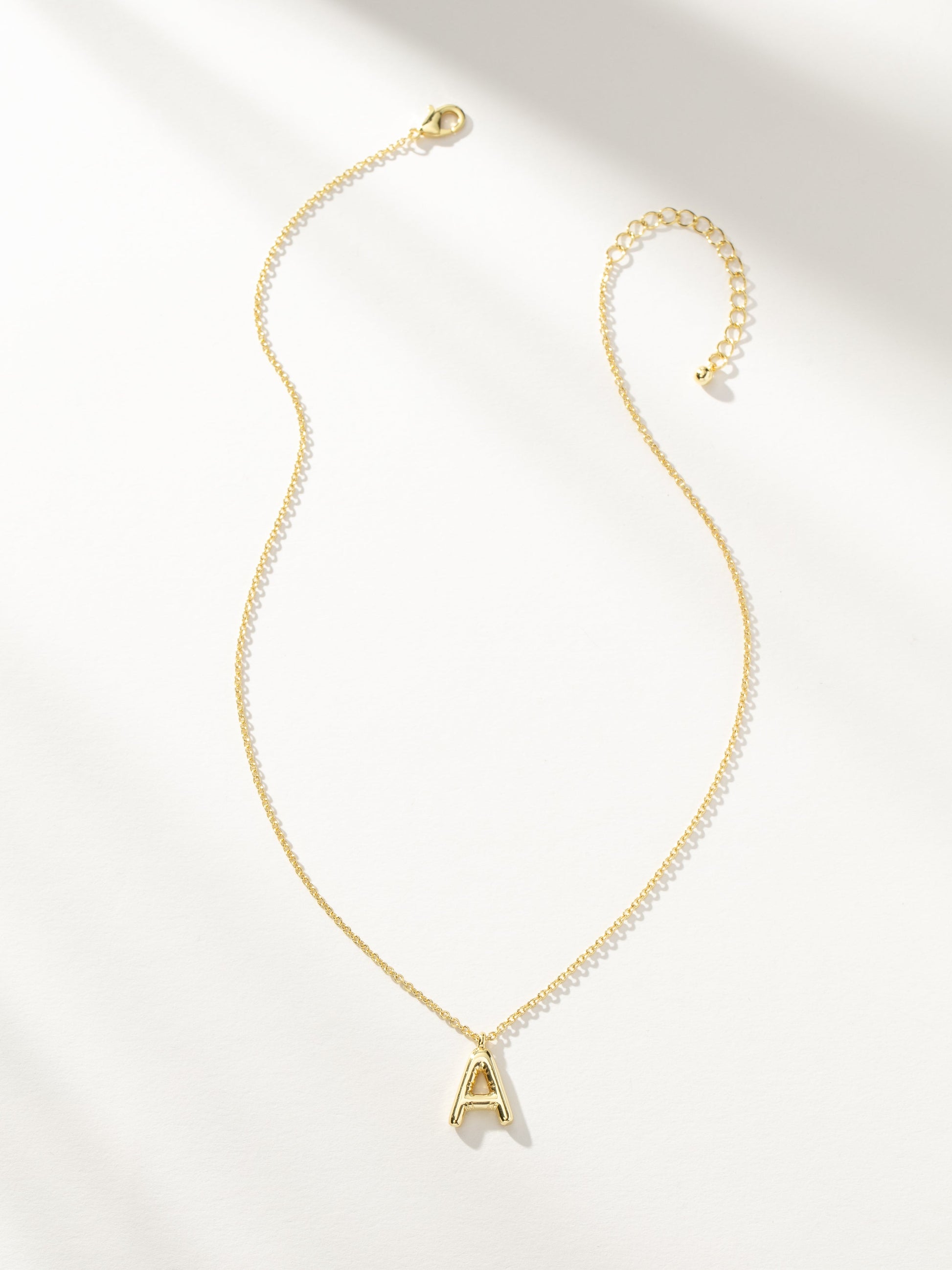 Bubble Letter Necklace | Gold | Product Image | Uncommon James